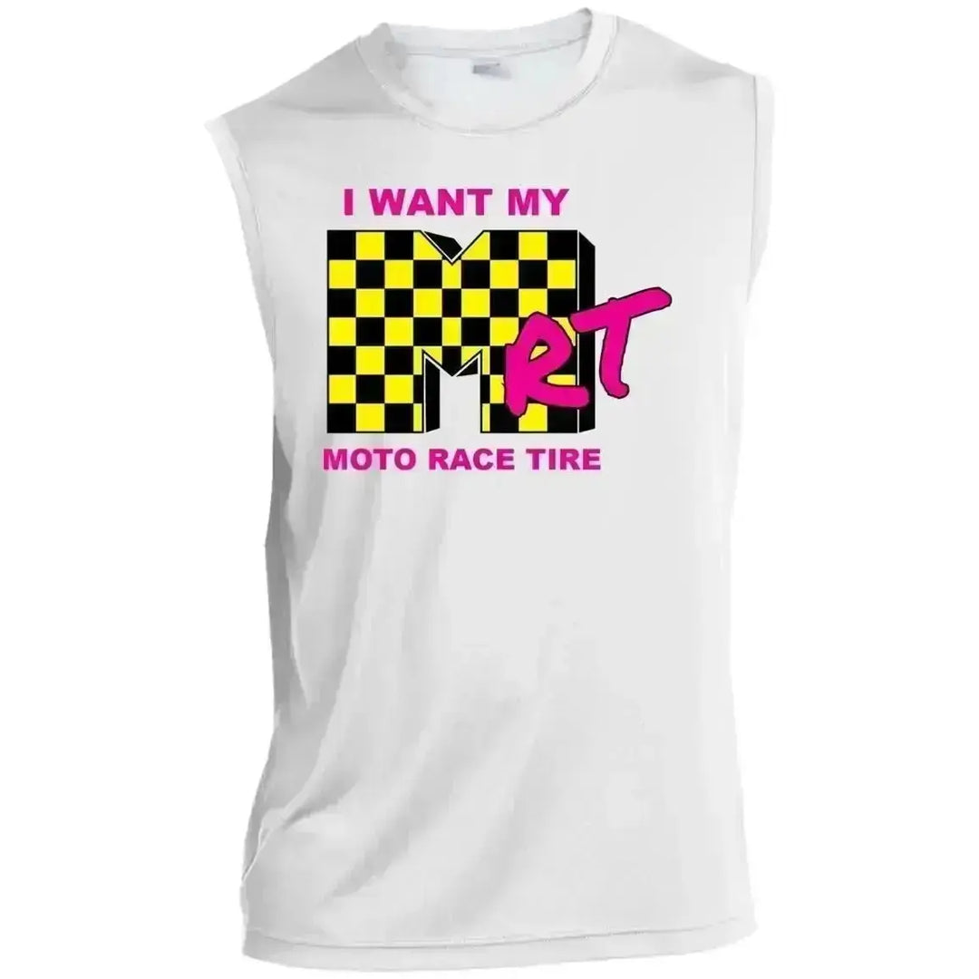 I Want My MRT Men’s Sleeveless Performance Tee CustomCat