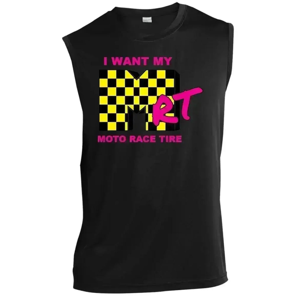 I Want My MRT Men’s Sleeveless Performance Tee CustomCat