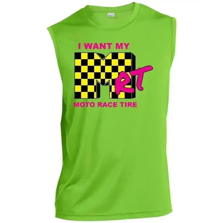 I Want My MRT Men’s Sleeveless Performance Tee CustomCat