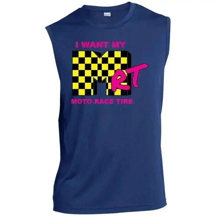 I Want My MRT Men’s Sleeveless Performance Tee CustomCat